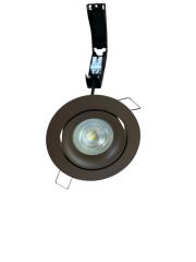 Verdiepte Inbouwspot Kantelbaar Ø92 mm – Zaagmaat: 76 – 81 mm Mat Brons – GU10