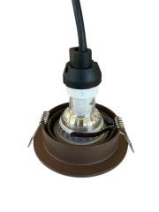 Verdiepte Inbouwspot Kantelbaar Ø92 mm – Zaagmaat: 76 – 81 mm Mat Brons – GU10