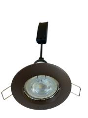 Inbouwspot Rond Ø84 mm – Mat Brons – GU10 – Aluminium – Zaagmaat 57-62 mm