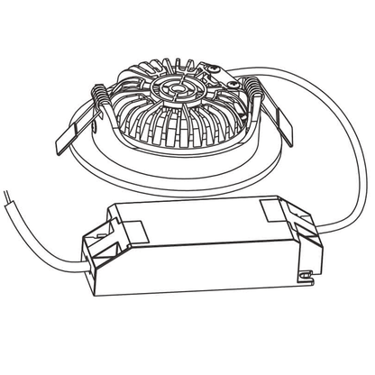 LED-Einbaustrahler Slim-Fit 5W DIM2WARM Chrom MDRLED®