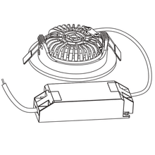 LED-Einbaustrahler 5W DIM SCHWARZ MDRLED®