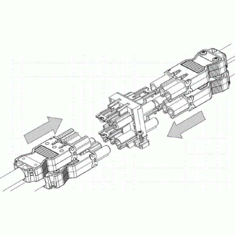 3-SWP SPLITTER 3-VOUDIG  WIELAND® COMPATIBLE MDRLED®