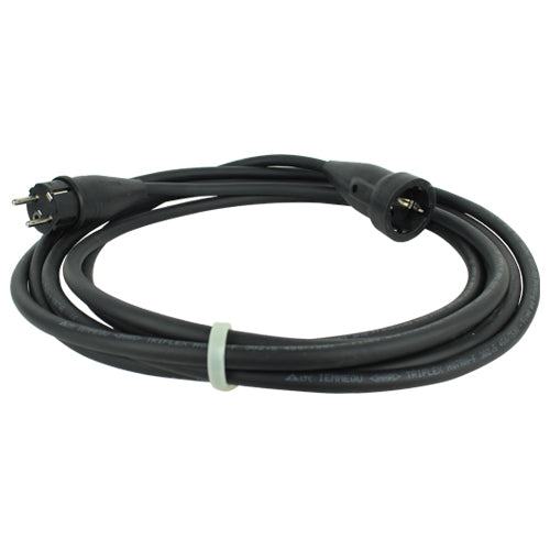 Verlengkabel neopreen 10 meter H07RN-F 3x2,5 met Schuko en contrastekker. iMDRLED®
