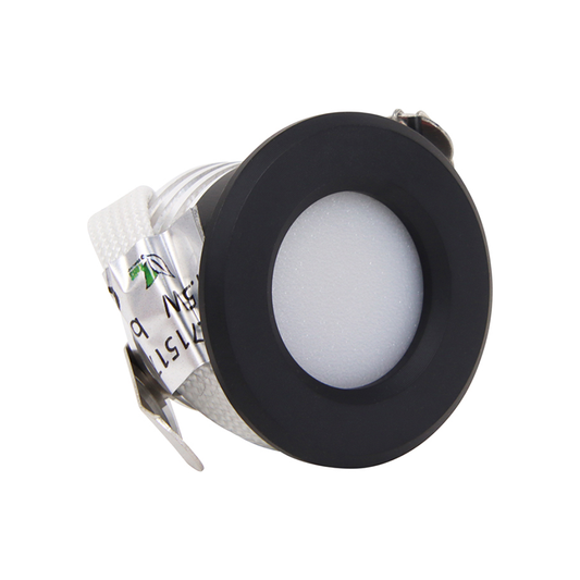 LED Mini Inbouwspot 1.5W Dimbaar Zwart | Ø28mm | IP44 | 230V| MDRLED®