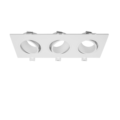 MDRLED® 3-voudig Inbouwarmatuur Wit | GU10 & MR16 | Incl. 3× 5W LED Modules