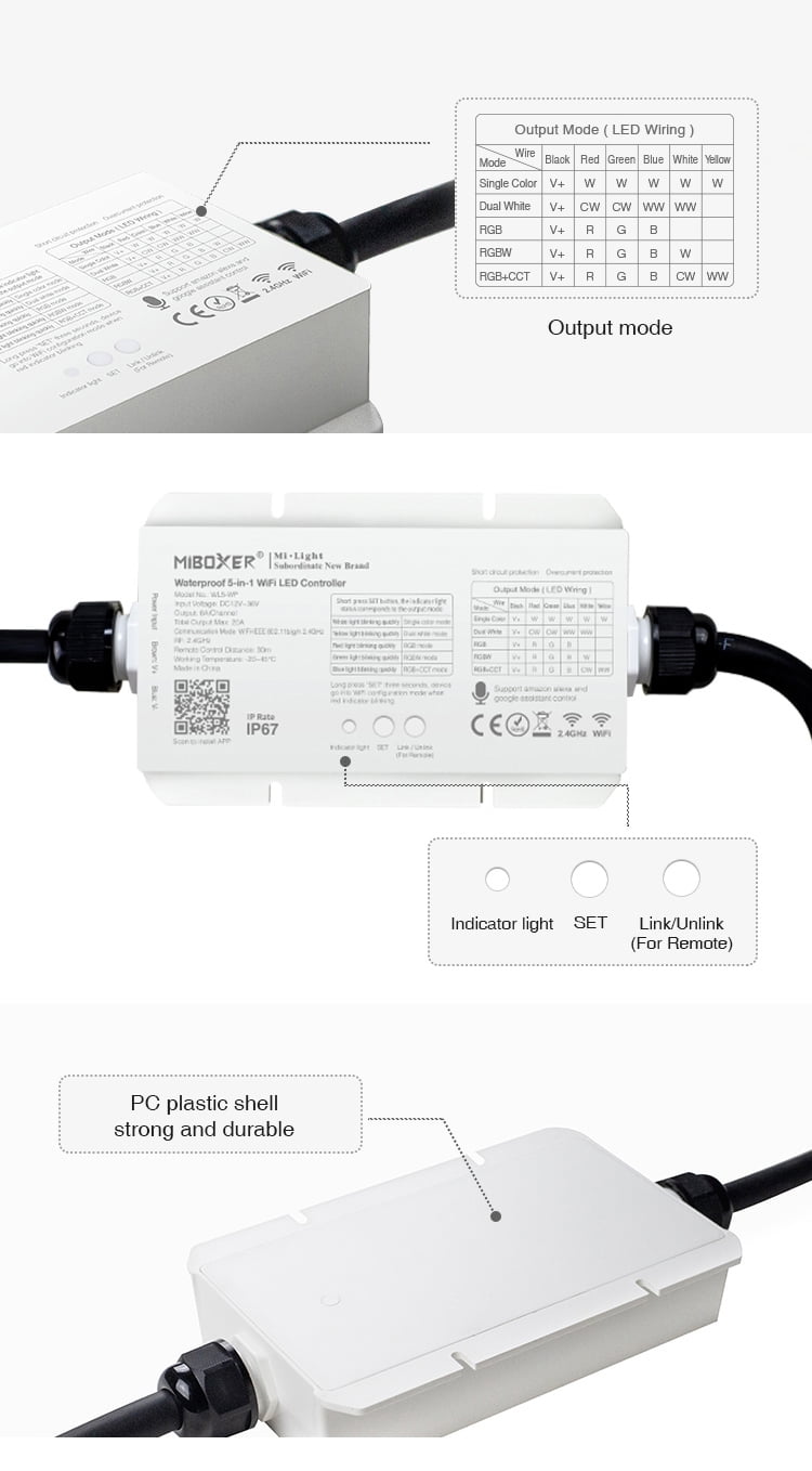 MI-LIGHT 4 ZONE RGB+CCT CONTROLLER  MDRLED®