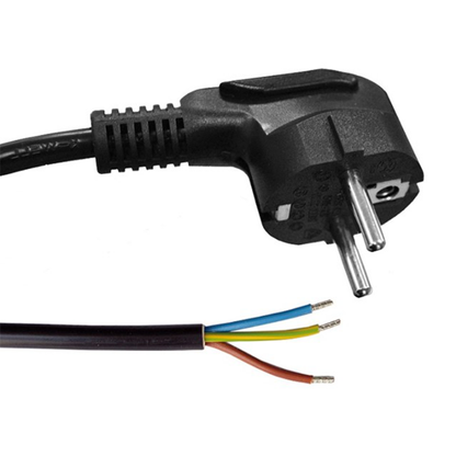 Anschlusskabel 5 Meter Schutzkontaktstecker 3 x 0,75mm² schwarz MDRLED®