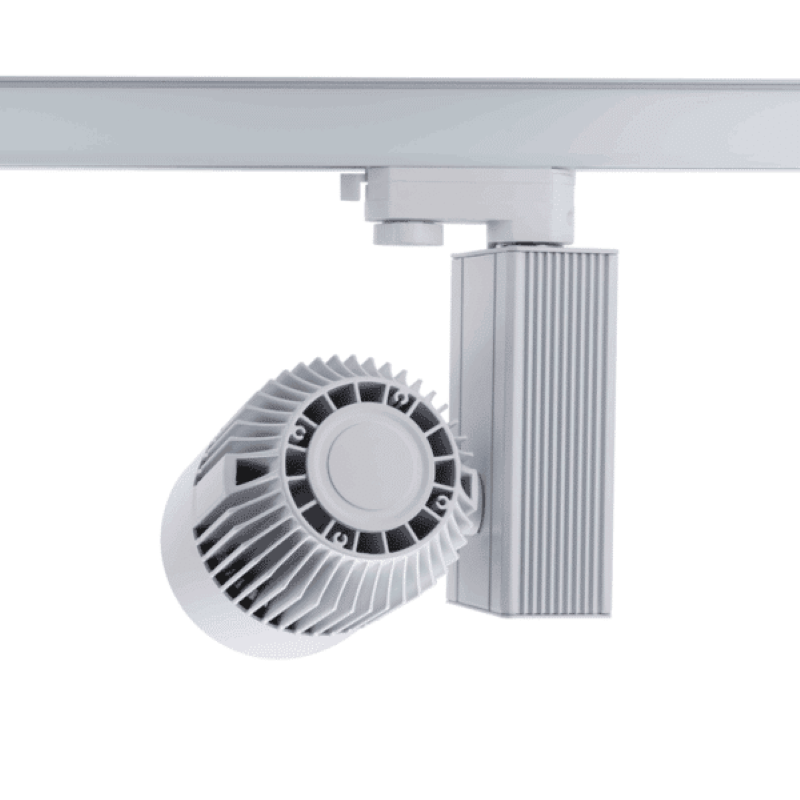 3-Phasen-Schienenstrahler 40W CRI&gt;95 Weiß 4000K MDRLED