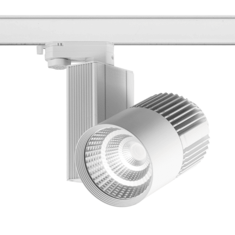 3-Phasen-Schienenstrahler 40W CRI&gt;95 Weiß 4000K MDRLED