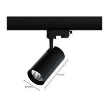 3-Phasen-Stromschienenstrahler 10W Schwarz 3000K 4000K MDRLED®