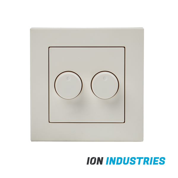 DUO DIMMER AFDEKPLAAT | MAT WIT | ION INDUSTRIES