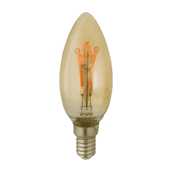 LED Filament E14 Kaarslamp - Dimbaar, Amberkleurig, 4W, 2200K MDRLED®