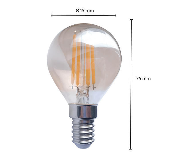 LED FILAMENT E14 AMBER 1.6W  MDRLED®