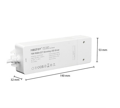 MI-LIGHT-TREIBER 24 V 75 W RGB+CCT MDRLED®