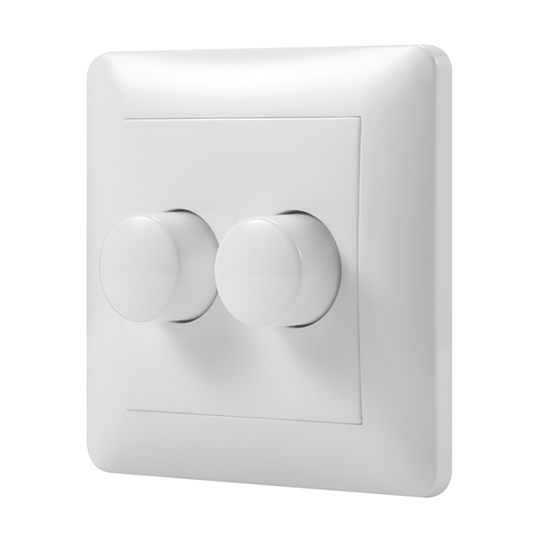 Duo dimmer afdekraam geschikt voor duo dimmer (DM075)  MDRLED®