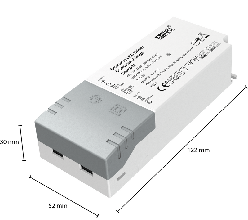 12V DRIVER DIMBAAR IP22 12-25W MDRLED