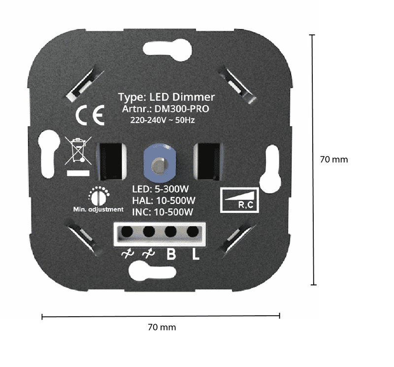 DIMMER DM300-PRO Trailing Edge Dimmer 23.50 incl btw