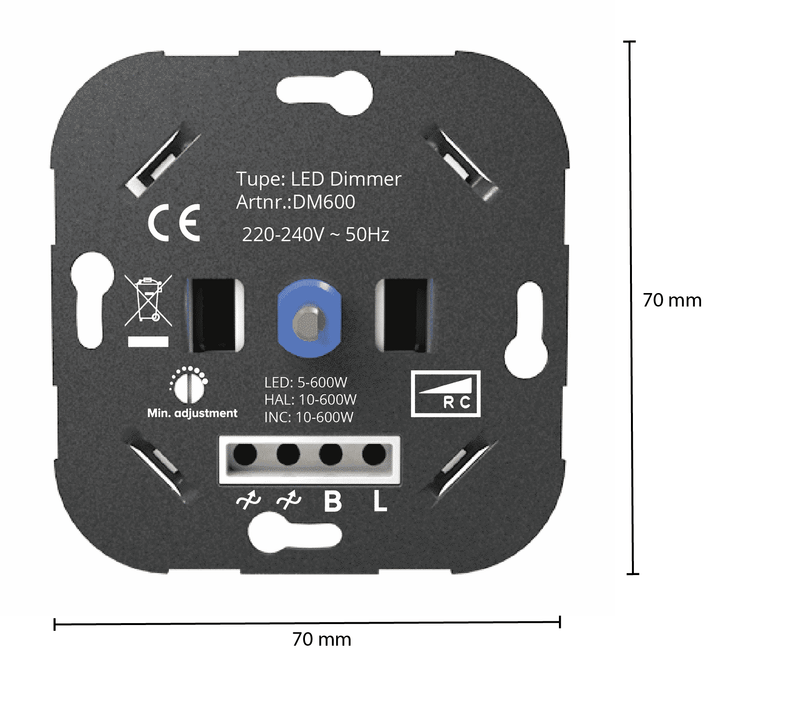 Proledpartners DIMMER TRAILING EDGE 5-600W (aangeraden voor led panelen)  €24.95 incl. btw ACTIE OP IS OP.