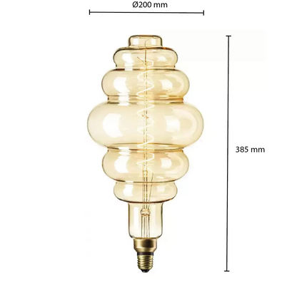 Żarówka LED E27 ściemniana bursztynowa 6W MDRLED®