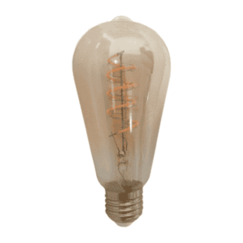 LED FILAMENT E27 EDISON DIMBAAR AMBER 6W 2400K, MDRLED®