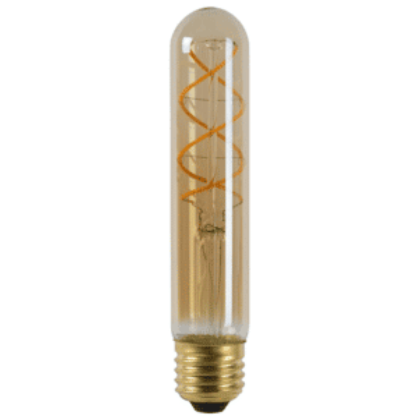 LED FILAMENT E27 TUBE 185mm DIMBAAR AMBER 2400K 4W MDRLED®