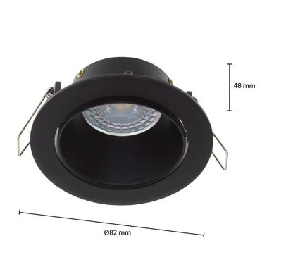 GU10 ARMATUUR  KANTELBAAR Zwart, Wit MDRLED®