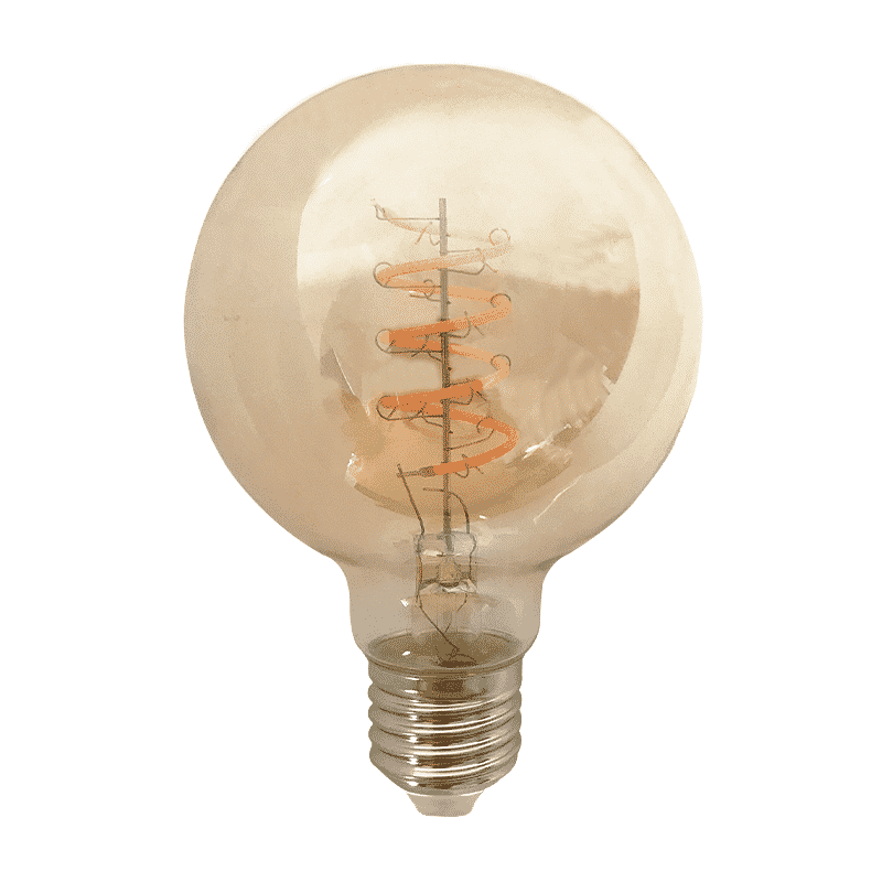 LED FILAMENT E27 GLOBE L DIMBAAR AMBER 4W MDRLED®