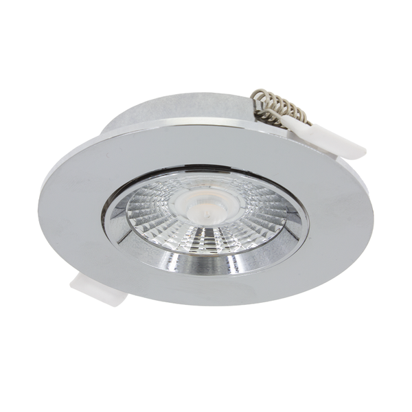 LED INBOUWSPOT  SLIM FIT  Ø75  6W DIM  CHROOM 3000K MDRLED®