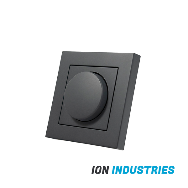 ENKELVOUDIGE DIMMER AFDEKPLAAT | MATZWART | ION INDUSTRIES