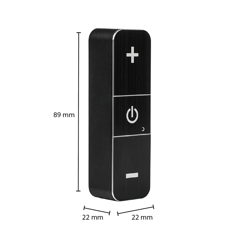 UNIVERSELE LED SNOERDIMMER | RVS ZWART | 0.3-50 WATT | ION INDUSTRIES