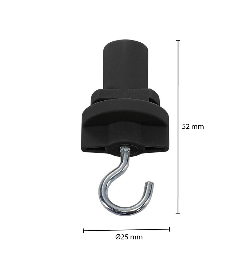 3-FASE ADAPTER MET HAAK ZWART MDRLED®