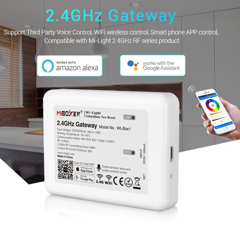 MI-LIGHT 2,4GHz Gateway (Voice Control)   MDRLED®