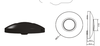 ŚCIEMNIACZ PODŁOGOWY LED CZARNY 0-50W MDRLED®