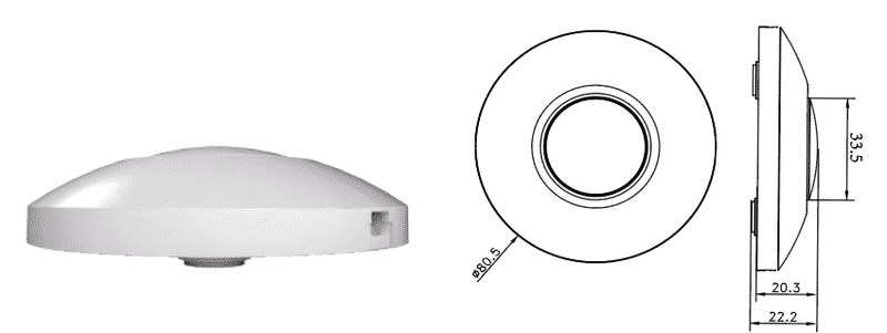 LED-Stehlampe, Dimmer, Weiß, 0–50 W, LED. MDRLED®