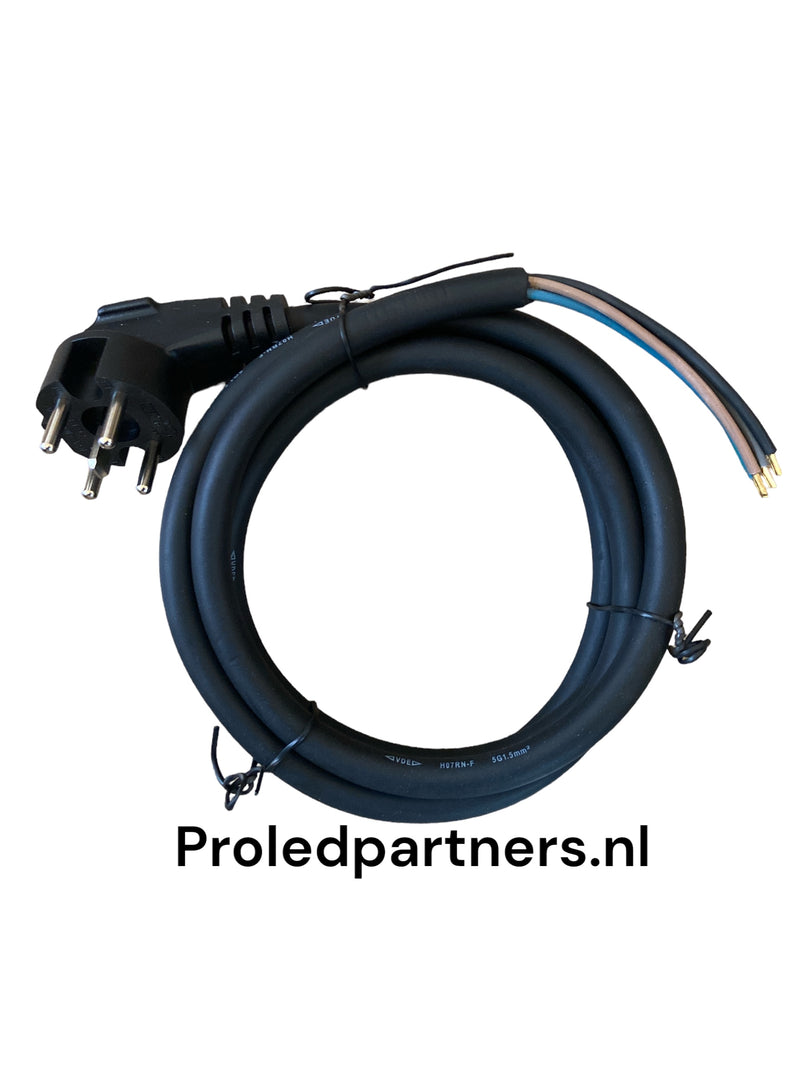 Proledpartners Oven Aansluitkabel inductie / keramisch Perilex 2 meter  5x1.5mm