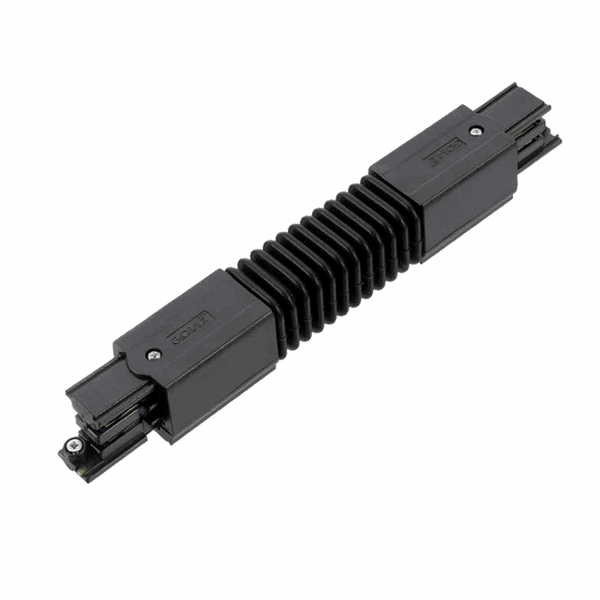 FLEXIBELE CONNECTOR voor 3-Fase Rails ZWART MDRLED®