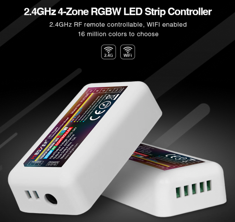 MI-LIGHT 4 ZONE RGB+W STRIP CONTROLLER   MDRLED®