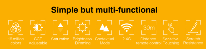 MI-LIGHT AFSTANDBEDIENING 4 GROEPEN RGB+CCT 220V MDRLED®